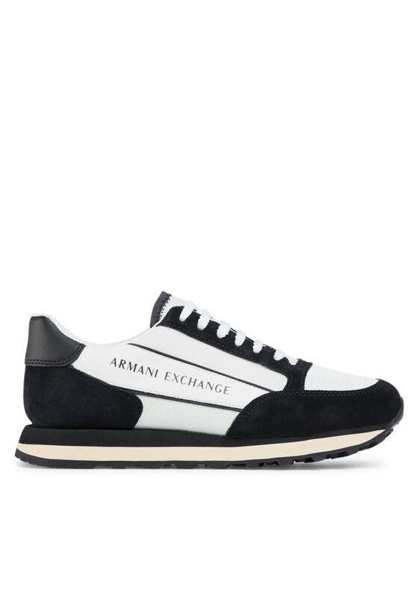 Armani Exchange Sneakersy XUX083 XV263 A001 Biały. Kolor: biały. Materiał: skóra, zamsz