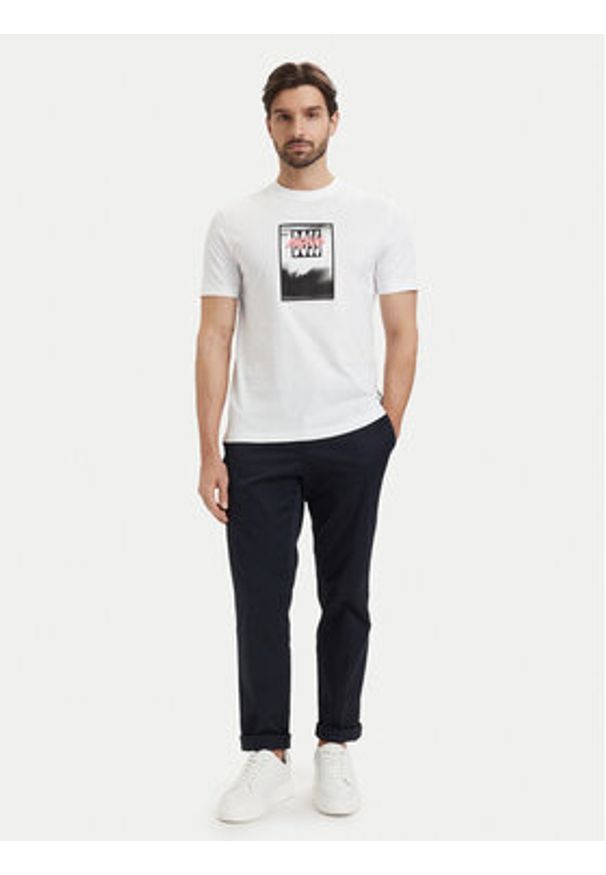 BOSS T-Shirt 50561846 Biały Regular Fit. Kolor: biały. Materiał: bawełna