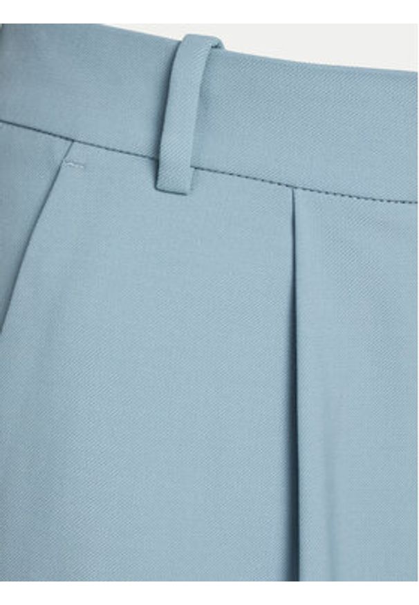 Calvin Klein Spodnie palazzo K20K207836 Błękitny Wide Leg. Kolor: niebieski. Materiał: wełna, syntetyk