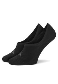 Calvin Klein Zestaw 2 par stopek damskich 701228801 Czarny. Kolor: czarny. Materiał: materiał, bawełna