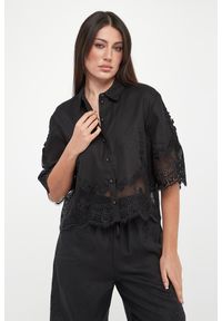 Twinset Milano - Koszula damska lniana TWINSET. Materiał: len #1