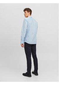 Jack & Jones - Jack&Jones Koszula 12187222 Niebieski Slim Fit. Kolor: niebieski. Materiał: syntetyk