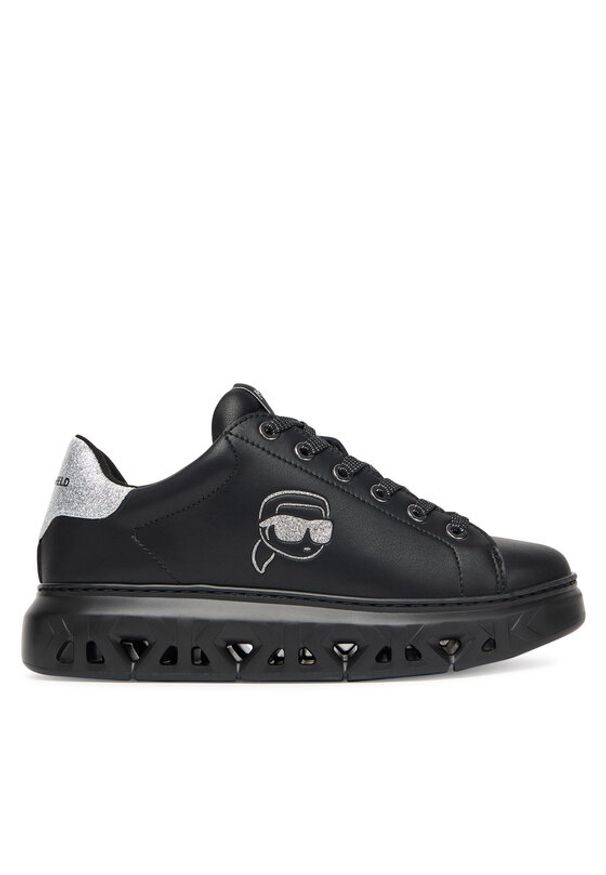 Karl Lagerfeld - KARL LAGERFELD Sneakersy KL64525 Czarny. Kolor: czarny. Materiał: skóra