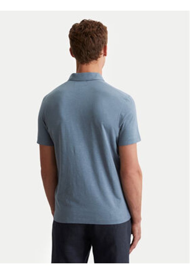 Marc O'Polo Polo 536 2176 53018 Niebieski Shaped Fit. Typ kołnierza: polo. Kolor: niebieski. Materiał: bawełna