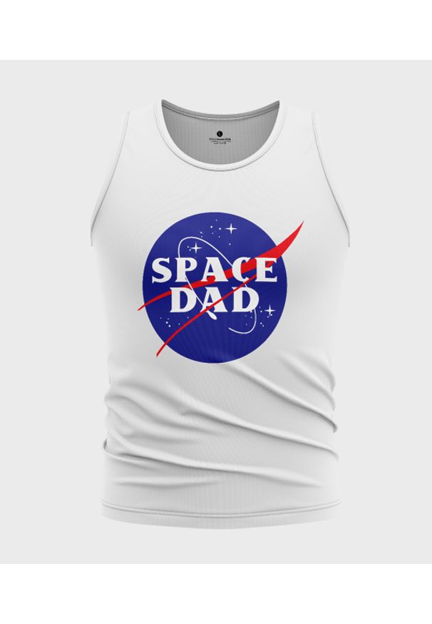 MegaKoszulki - Koszulka męska bez rękawów Space dad. Materiał: bawełna. Długość rękawa: bez rękawów