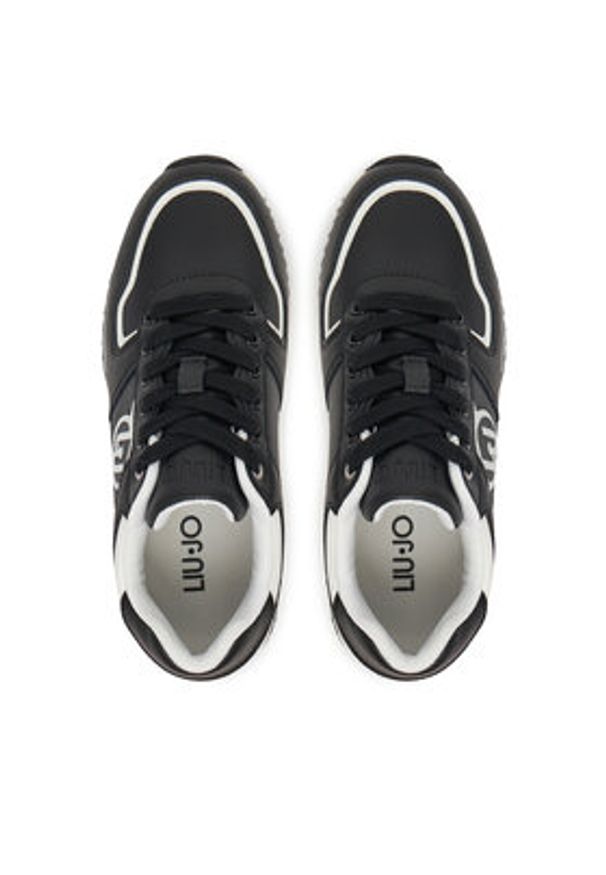 Liu Jo Sneakersy Rosy 905 4A5713 PX474 Czarny. Kolor: czarny. Materiał: skóra