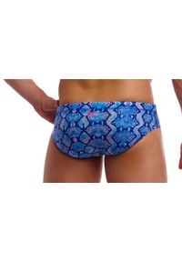 FUNKY TRUNKS - Kąpielówki męskie Funky Trunks Blue Viper - slipy. Kolor: niebieski
