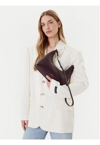 Calvin Klein Torebka Foil Logo Conv Shoulder Bag LV04F3272G Bordowy. Kolor: czerwony. Materiał: skórzane #5
