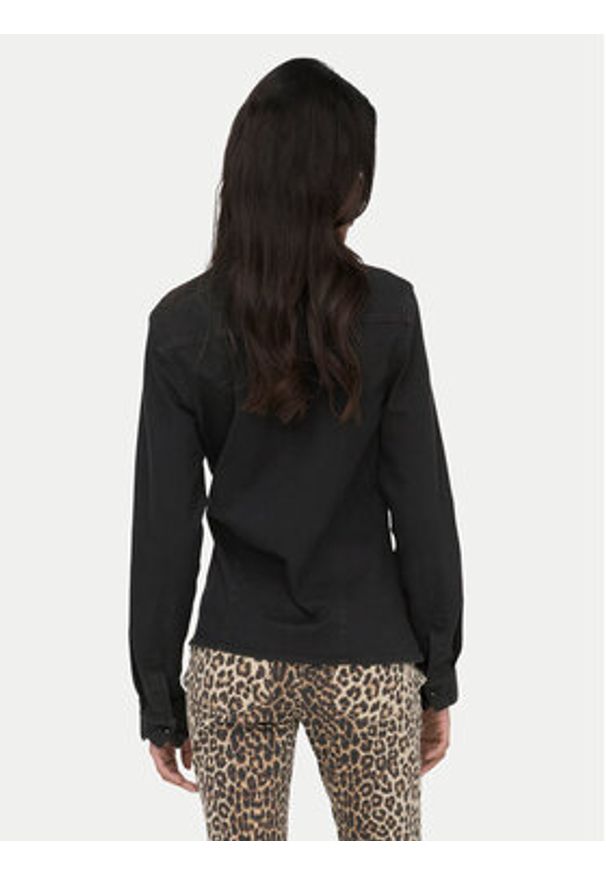 only - ONLY Koszula jeansowa Sasia 15352339 Czarny Slim Fit. Kolor: czarny. Materiał: bawełna