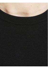 Jack & Jones - Jack&Jones Sweter Basic 12137190 Czarny Regular Fit. Kolor: czarny. Materiał: bawełna