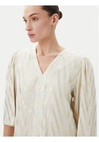 Bruuns Bazaar Sukienka koktajlowa BBW4579 Beżowy Regular Fit. Kolor: beżowy. Materiał: wiskoza. Styl: wizytowy #2