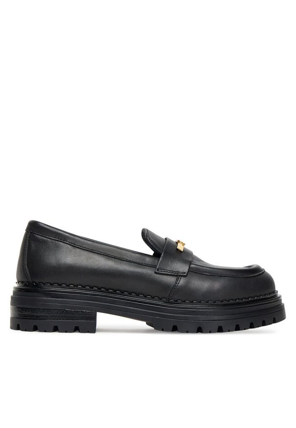 Loafersy Elisabetta Franchi. Kolor: czarny