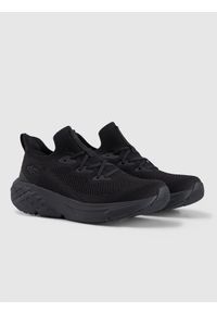4f - 4F Niskie sneakersy Velocity E-knit damskie - czarne 37. Okazja: na co dzień. Kolor: czarny. Materiał: guma, dzianina, poliester. Szerokość cholewki: normalna. Sport: fitness