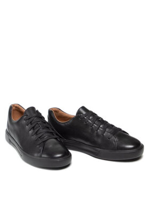 Clarks Sneakersy Un Costa Lace 261449047 Czarny. Kolor: czarny. Materiał: skóra