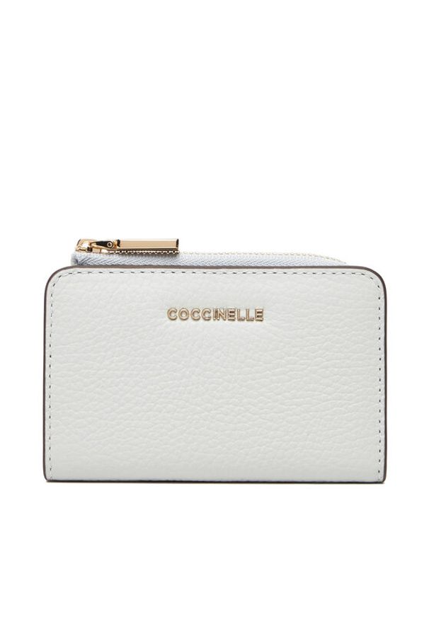 Coccinelle Mały Portfel Damski M10 Metallic Tricolor E2 M10 17 01 01 Błękitny. Kolor: niebieski. Materiał: skóra