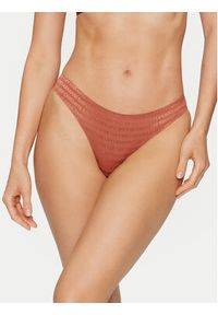 Emporio Armani Underwear Komplet 2 par stringów 163333 3F204 01656 Brązowy. Kolor: brązowy. Materiał: syntetyk #5