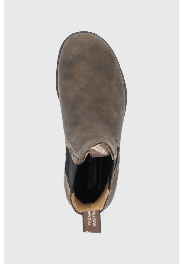 Blundstone - Sztyblety skórzane 1351. Nosek buta: okrągły. Kolor: brązowy. Materiał: skóra. Obcas: na obcasie. Wysokość obcasa: średni