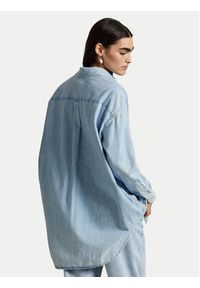 Polo Ralph Lauren Koszula jeansowa 211964726001 Niebieski Oversize. Typ kołnierza: polo. Kolor: niebieski. Materiał: bawełna
