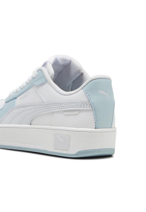 Puma - Dziecięce sneakersy Carina Street PUMA White Silver Mist Gray. Kolor: szary, biały, wielokolorowy. Sezon: lato. Sport: bieganie