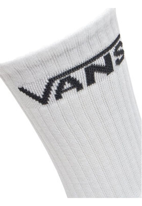 Vans Zestaw 3 par wysokich skarpet męskich Classic Crew VN000F0X Biały. Kolor: biały. Materiał: materiał, bawełna