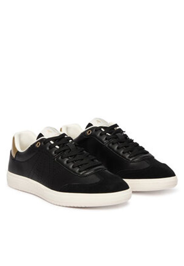 Armani Exchange Sneakersy XW002791 AF26936 MZ815 Czarny. Kolor: czarny. Materiał: skóra
