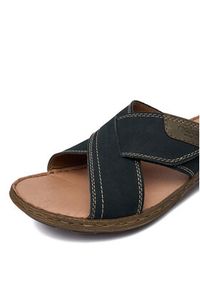 Rieker Klapki CEO-22089-14 Granatowy. Kolor: niebieski. Materiał: skóra #4