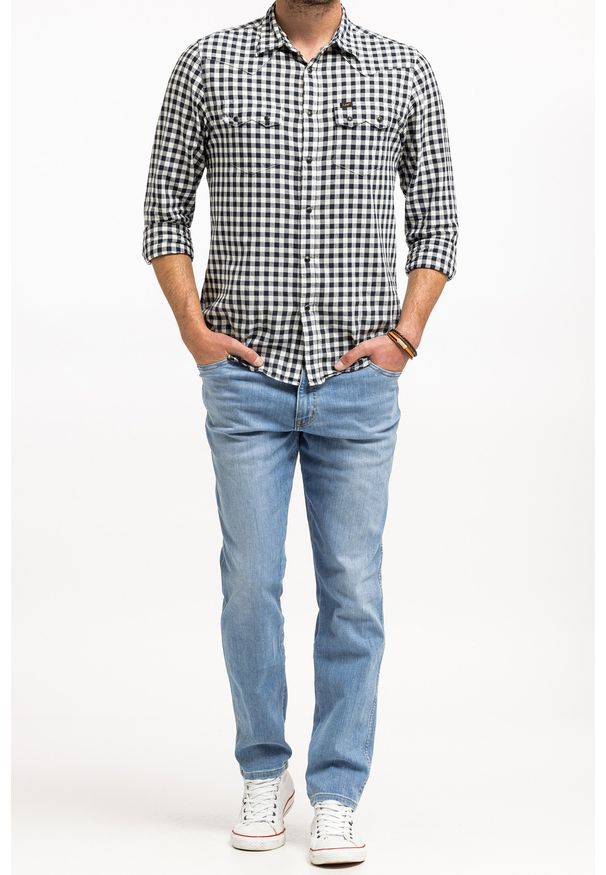 Wrangler - WRANGLER TEXAS SLIM MĘSKIE SPODNIE JEANSOWE JEANSY DŻINSY DREAM ON W12SQO859