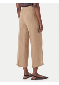 Marella Spodnie materiałowe Clava 2615131182 Beżowy Regular Fit. Kolor: beżowy. Materiał: len #5