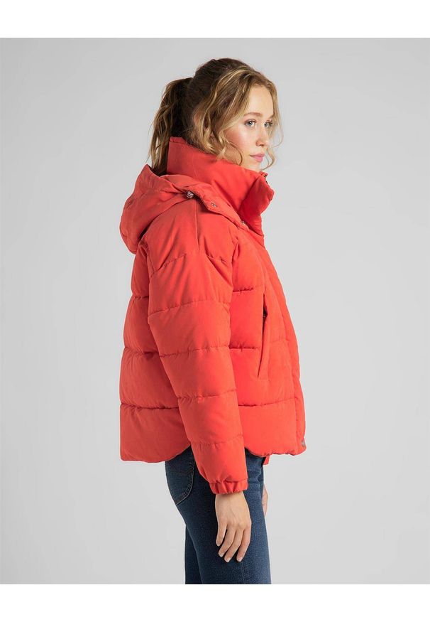 Lee - LEE PUFFER JACKET DAMSKA KURTKA PUCHOWA POINCIANA L56VMMOL 112113120. Materiał: puch