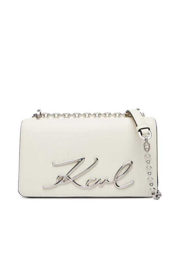 Karl Lagerfeld - KARL LAGERFELD Torebka B1W30046 Biały. Kolor: biały. Materiał: skórzane