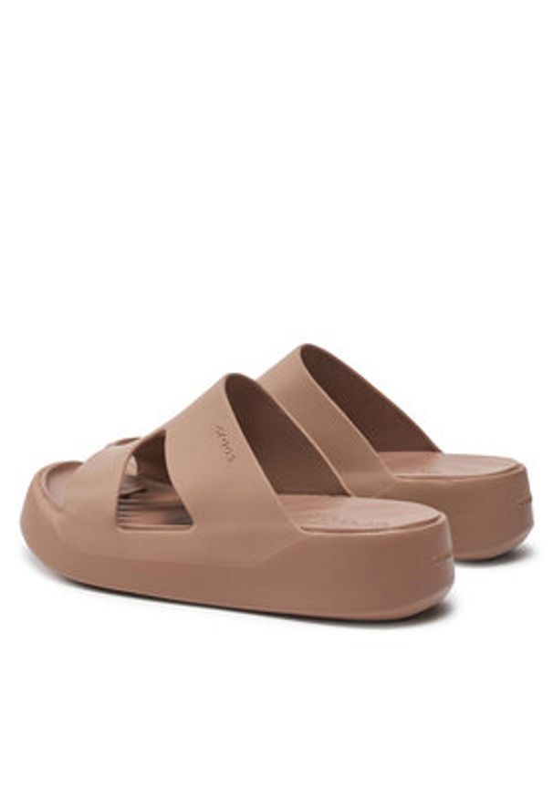 Crocs Klapki Getaway Platform H-Strap 209409 Beżowy. Kolor: beżowy. Obcas: na platformie