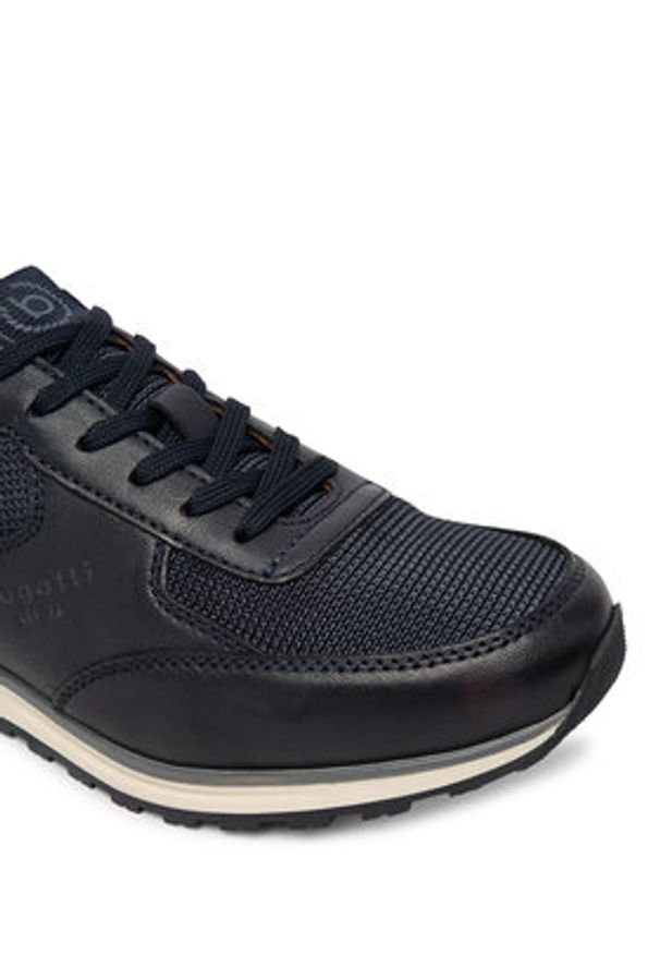 Bugatti Sneakersy 335-A021P-4169 Granatowy. Kolor: niebieski. Materiał: skóra