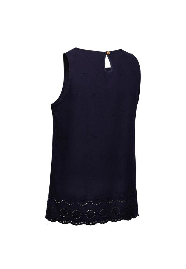 TRESPASS - Damski / Damski Casualowy Top Bez Rękawów Zadie. Okazja: na co dzień. Kolor: niebieski. Długość rękawa: bez rękawów. Styl: casual