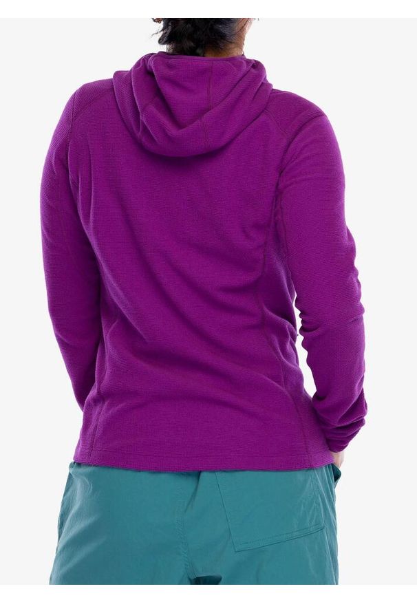 Bluza z kapturem damska Rab Tecton Hoody. Typ kołnierza: kaptur. Kolor: fioletowy