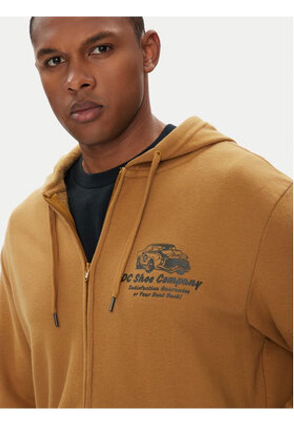 DC Shoes Bluza ADYSF03147 Brązowy Regular Fit. Kolor: brązowy. Materiał: bawełna