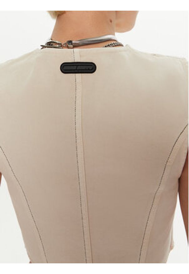Miss Sixty Kamizelka 6L3WJ4620000 Écru Regular Fit. Materiał: bawełna