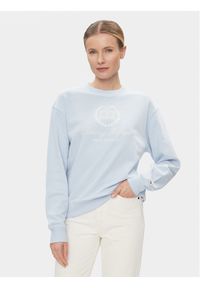 TOMMY HILFIGER - Tommy Hilfiger Bluza Flag Script WW0WW41758 Błękitny Regular Fit. Kolor: niebieski. Materiał: bawełna #1