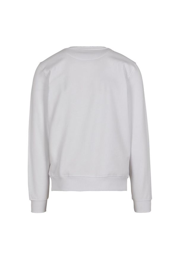 BUILD YOUR BRAND - Bluza Unisex Premium Crew Neck Dla Dorosłych. Kolor: biały