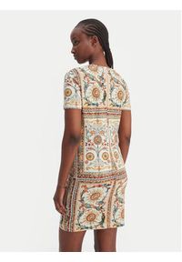 Just Cavalli Sukienka codzienna 80PAOE02 CJ112 Beżowy Slim Fit. Okazja: na co dzień. Kolor: beżowy. Materiał: bawełna. Typ sukienki: proste. Styl: casual #5