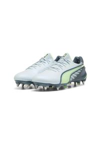 Puma - Buty piłkarskie męskie PUMA King Ultimate MxSG ed dew/fizzy apple. Kolor: szary. Sport: piłka nożna