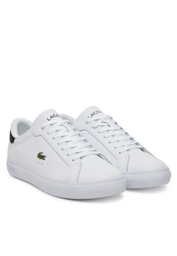 Lacoste Sneakersy Powercourt 7-49SMA0081 Biały. Kolor: biały. Materiał: skóra