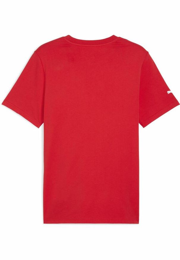 Puma - Męska koszulka F1® Essentials z logo PUMA Pop Red. Kolor: czerwony. Wzór: nadruk