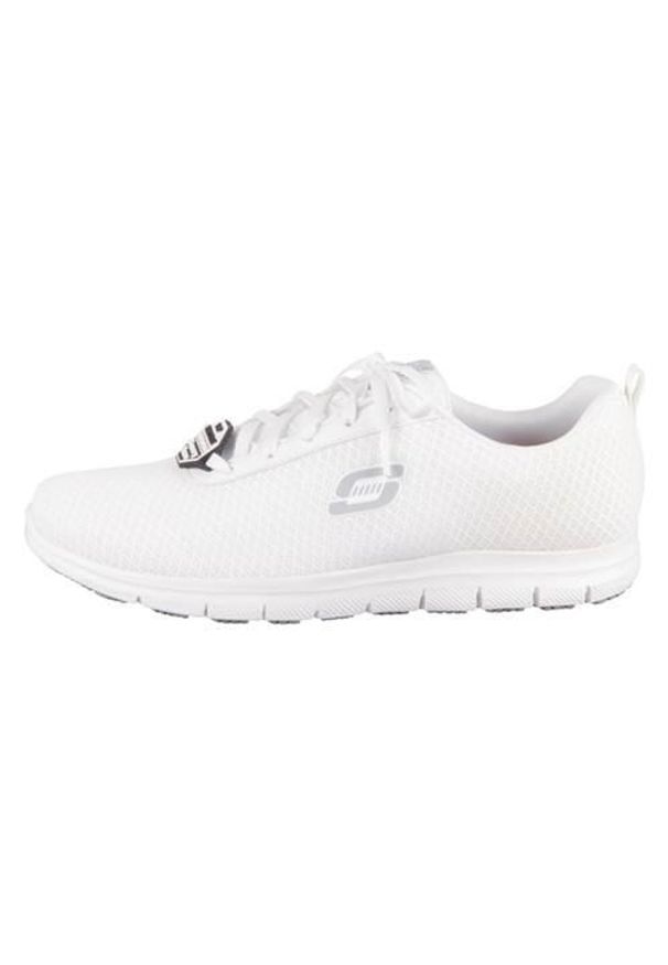 skechers - Buty do chodzenia damskie Skechers Ghenter Bronaugh. Zapięcie: sznurówki. Kolor: biały. Materiał: materiał. Szerokość cholewki: normalna. Sport: turystyka piesza