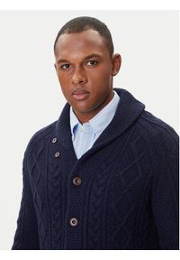 Polo Ralph Lauren Sweter 710978303001 Granatowy Regular Fit. Typ kołnierza: polo. Kolor: niebieski. Materiał: wełna