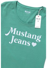 Mustang - MUSTANG T SHIRT DAMSKI Alexia C Print Deep Sea 1009391 6318. Wzór: nadruk #7