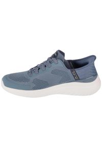 skechers - Buty do chodzenia męskie Skechers Bounder 2.0. Zapięcie: sznurówki. Kolor: niebieski. Materiał: guma, syntetyk, tkanina, materiał. Szerokość cholewki: normalna. Sport: turystyka piesza