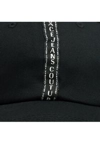 Versace Jeans Couture Czapka z daszkiem 74YAZK22 Czarny. Kolor: czarny. Materiał: materiał