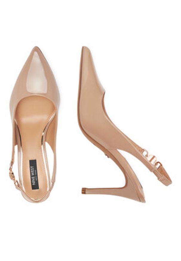 Nine West Sandały CD23029-2 Beżowy. Kolor: beżowy. Materiał: materiał, syntetyk