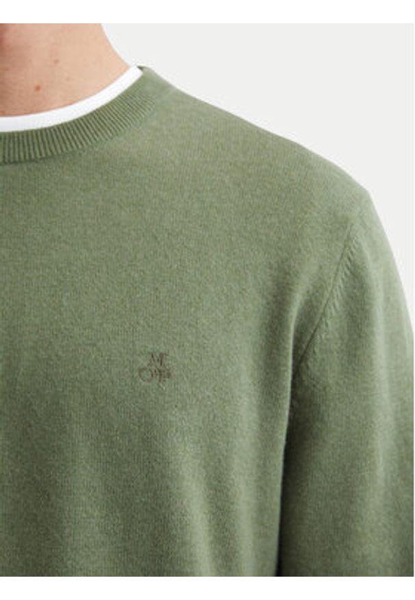 Marc O'Polo Sweter 429 5144 60504 Zielony Regular Fit. Typ kołnierza: polo. Kolor: zielony. Materiał: bawełna