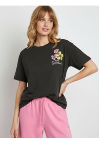 Sinsay - Bawełniana koszulka loose fit The Simpsons - szary. Kolor: szary. Materiał: bawełna #1